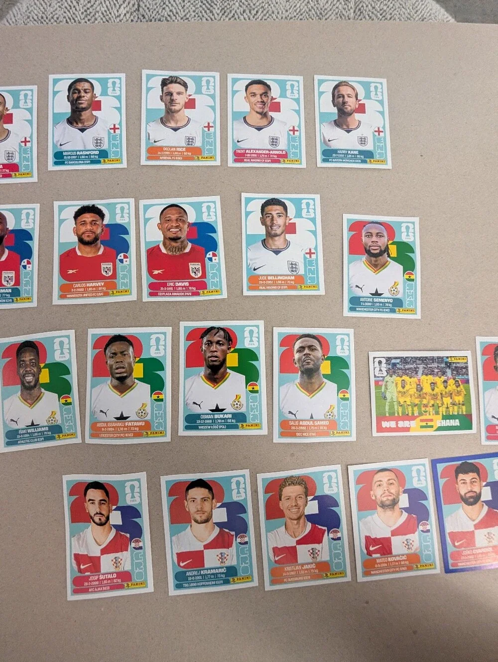 Panini World Cup Soccer 2026 Sticker Lot Group L-26- Ent, Cro, Gha, Pan - Picture 3 of 5